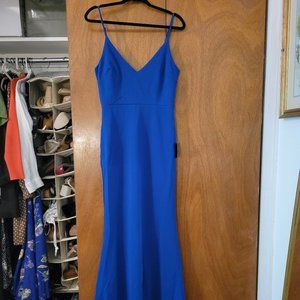 Royal Blue Maxi Dress Gown NWT